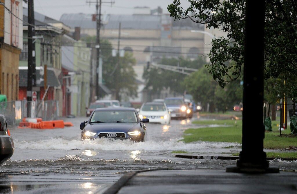 August 5, 2017, street flooding in New Orleans